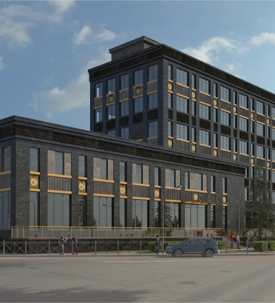 Проект дизайна фасадов бизнес-центра «Левашовский»
